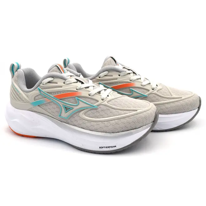 Tênis de Menina Mizuno Space 6 Cinza 101147147 JR