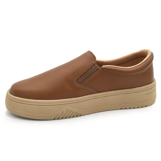 Tênis Slip On Feminino Ramarim Marrom 2688101