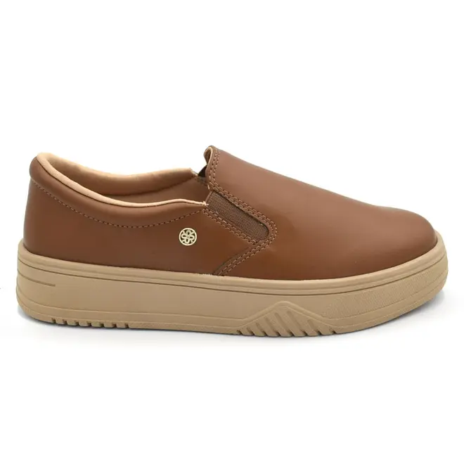 Tênis Slip On Feminino Ramarim Marrom 2688101
