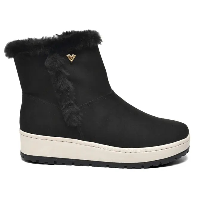 Coturno Peluciado Feminino Via Marte Preto 259-007-09