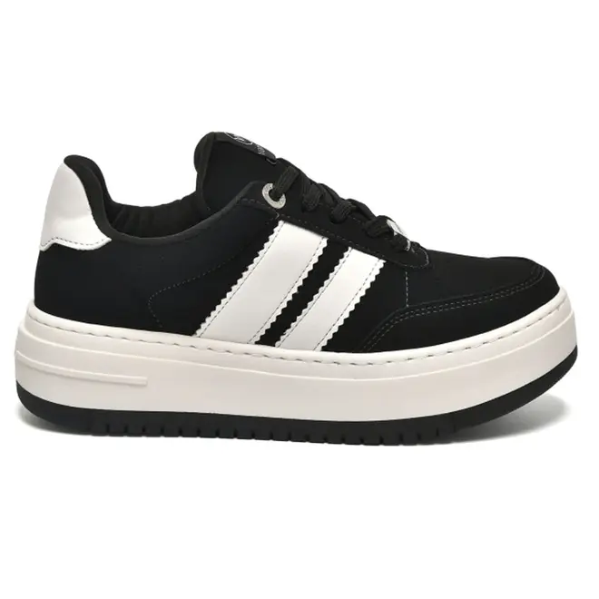 Tênis Casual Feminino Via Marte Preto 233-004-01