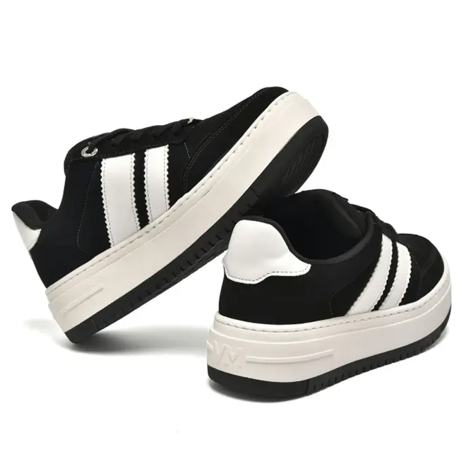 Tênis Casual Feminino Via Marte Preto 233-004-01