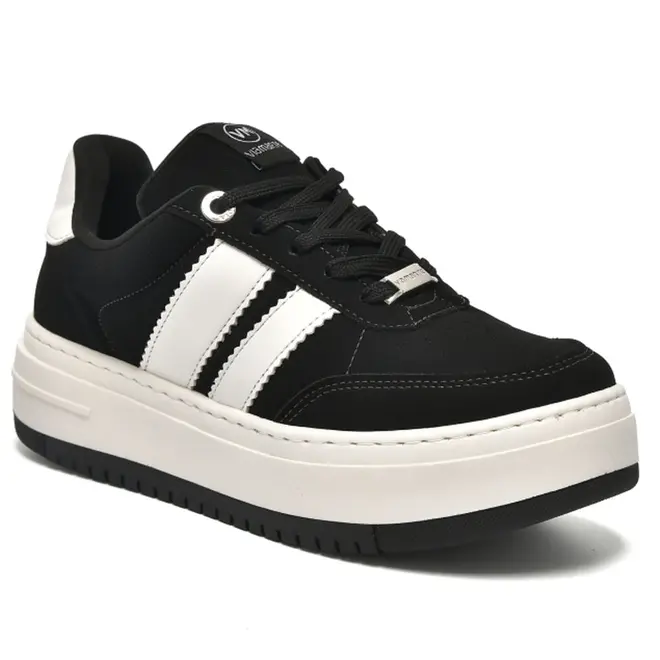 Tênis Casual Feminino Via Marte Preto 233-004-01