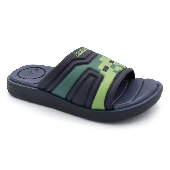 Chinelo de Menino Minecraft Soft do 26 ao 33 Azul 23556