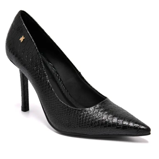 Scarpin de Salto Alto Feminino Via Marte Preto 044-017-01