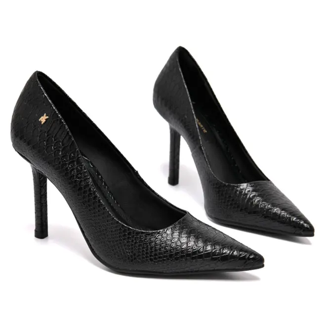Scarpin de Salto Alto Feminino Via Marte Preto 044-017-01