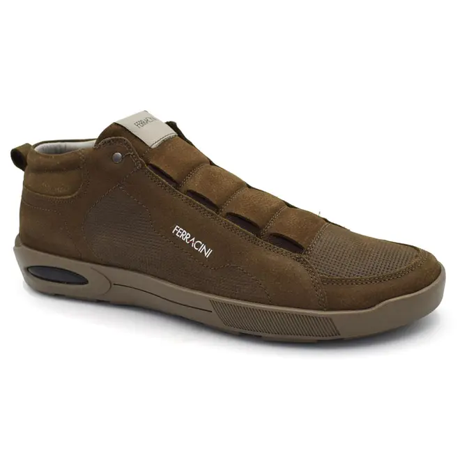 Sapatênis de Couro  Ferracini Blady Masculino  Marrom 2261