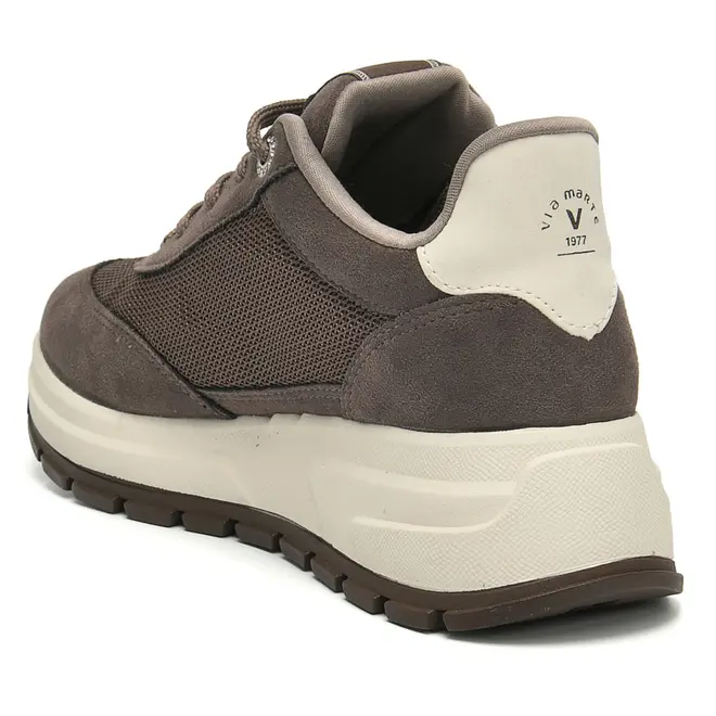 Tênis Casual Feminino Via Marte Marrom 242-021-17