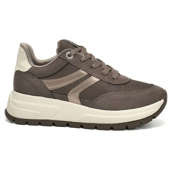 Tênis Casual Feminino Via Marte Marrom 242-021-17