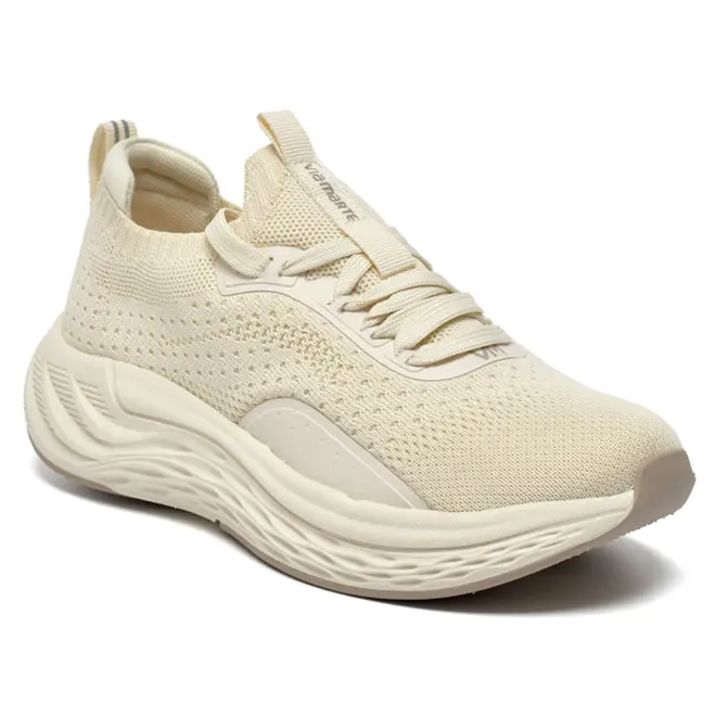 Tênis Casual Feminino Via Marte Creme 341-001-03