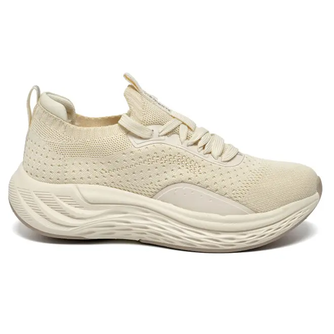 Tênis Casual Feminino Via Marte Creme 341-001-03