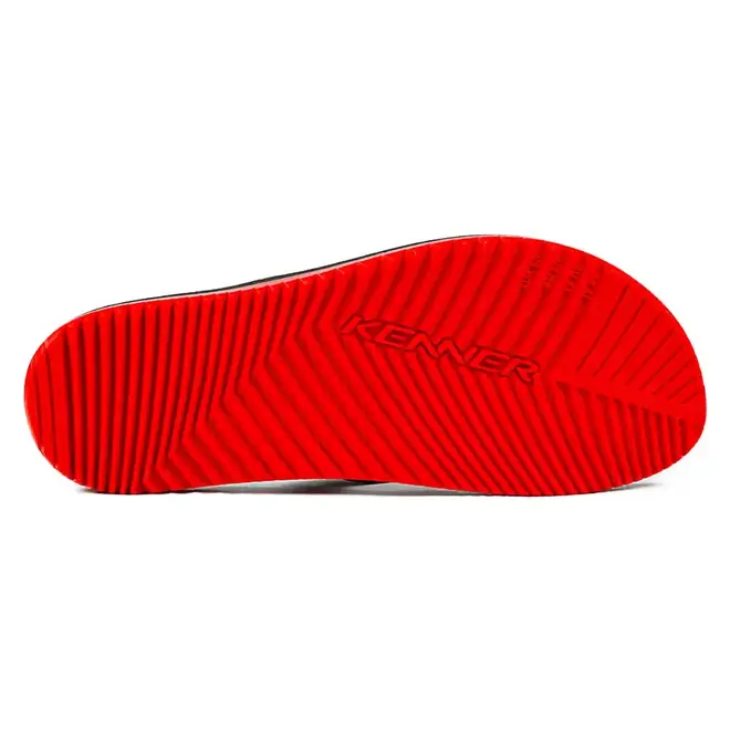 Chinelo Dedo Kenner Preto e Vermelho Masculino