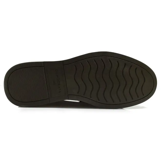 Mocassim de Couro Masculino Democrata Nash Preto 252302