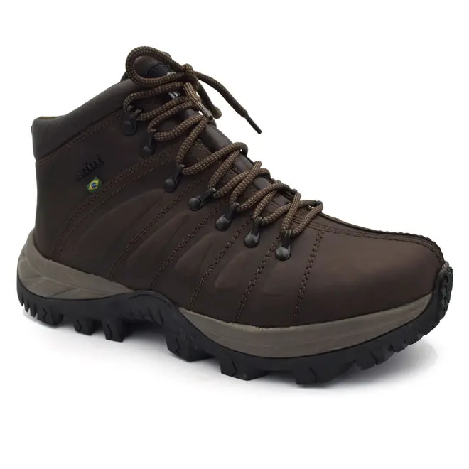Coturno Masculino de Couro Macboot Uirapuru Marrom UIRAPURU 06