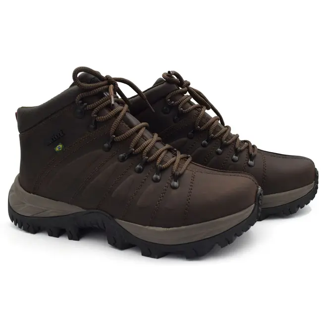 Coturno Masculino de Couro Macboot Uirapuru Marrom UIRAPURU 06