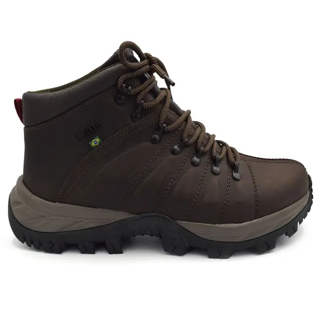 Coturno Masculino de Couro Macboot Uirapuru Marrom UIRAPURU 06