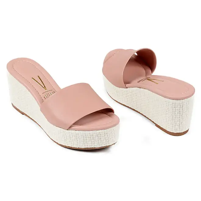 Tamanco Plataforma Vizzano Rosa Feminino