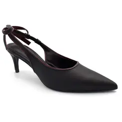 Scarpin de Couro Feminino Suzzara Preto 7140569
