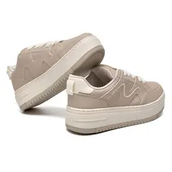 Tênis Casual Feminino Via Marte Bege 306-002-19