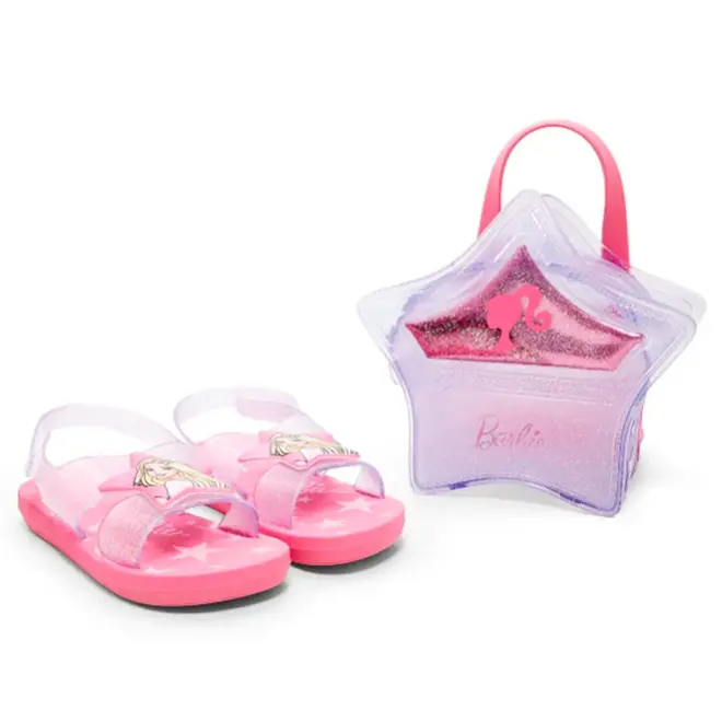 Papete Infantil Grendene Barbie Popstar Bag Rosa 23270