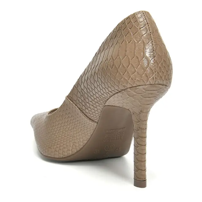 Scarpin de Salto Alto Feminino Via Marte Bege 044-017-01