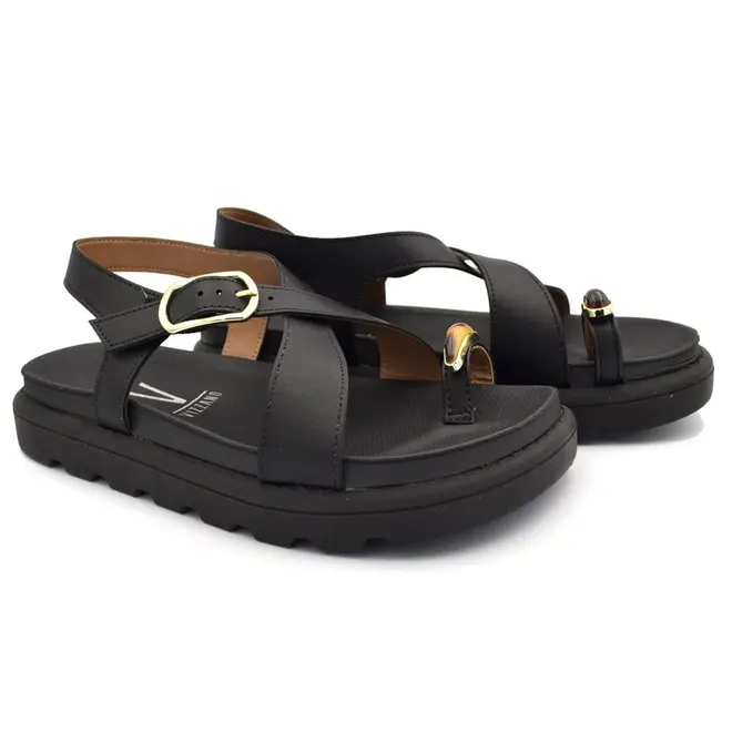 Papete Feminina Vizzano Preto 6510.131.7286