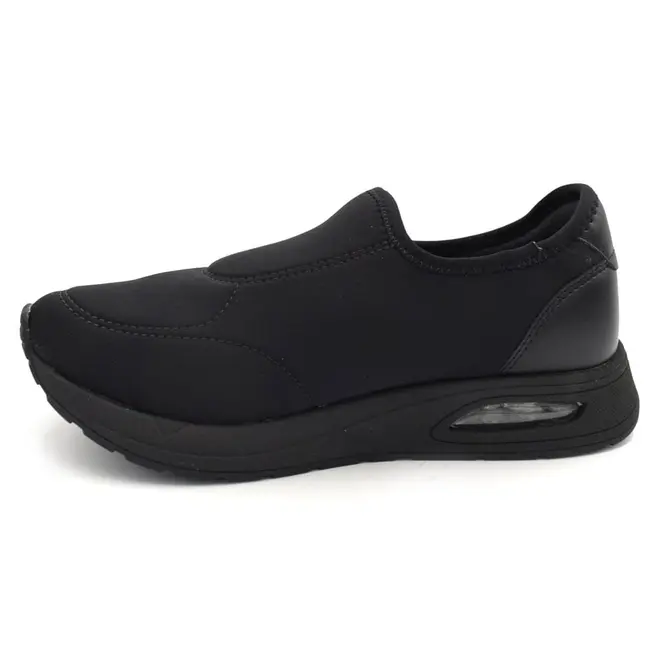 Tênis Slip On Feminino Comfortflex Preto 2548401