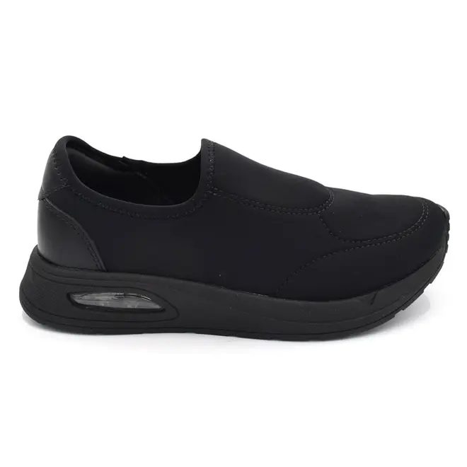 Tênis Slip On Feminino Comfortflex Preto 2548401