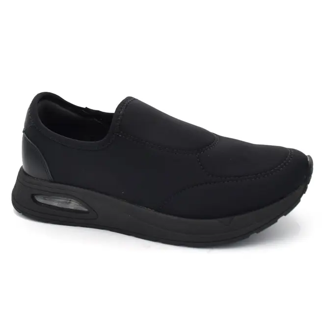 Tênis Slip On Feminino Comfortflex Preto 2548401