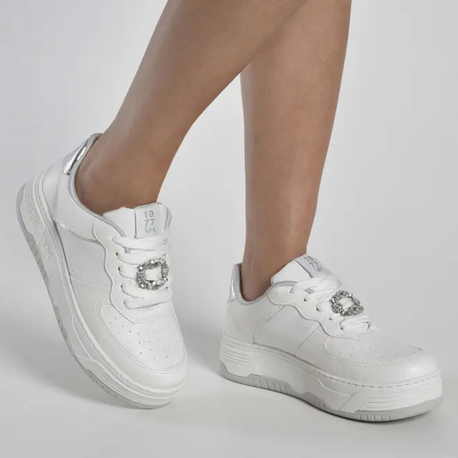 Tênis Casual Feminino Via Marte Branco 225-008-02