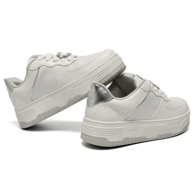 Tênis Casual Feminino Via Marte Branco 225-008-02