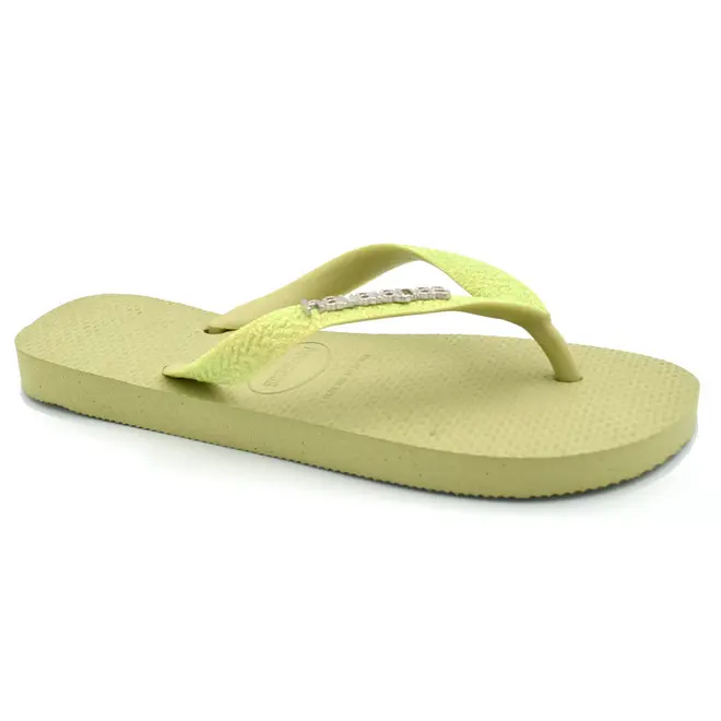 Chinelo Feminino Havaianas Top Glitter Verde 4150556