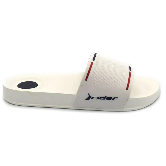 Chinelo Slide Masculino Rider Trace Branco 12681