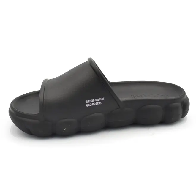 Chinelo Slide de Menina Grendene Barbie Preto 23558
