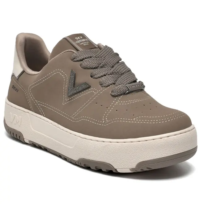 Tênis Casual Feminino Via Marte Bege 287-008-12