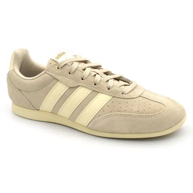 Tênis de Couro Feminino Adidas Barreda Lo Bege KJ4747