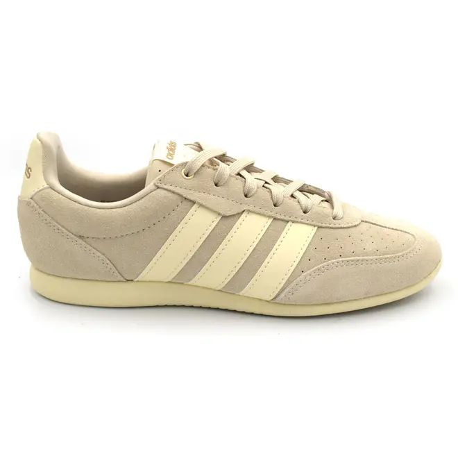 Tênis de Couro Feminino Adidas Barreda Lo Bege KJ4747