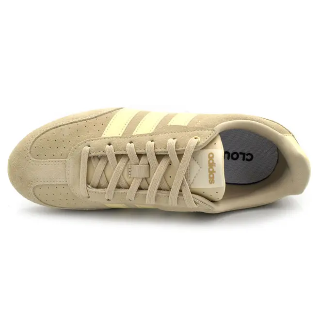 Tênis de Couro Feminino Adidas Barreda Lo Bege KJ4747