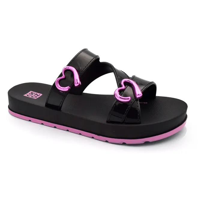 Papete de Menina Zaxy Lover do 28 ao 35 Preto 19418