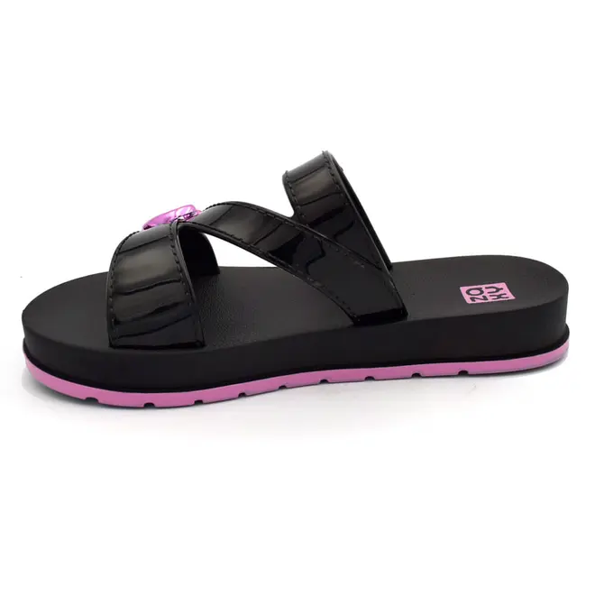 Papete de Menina Zaxy Lover do 28 ao 35 Preto 19418