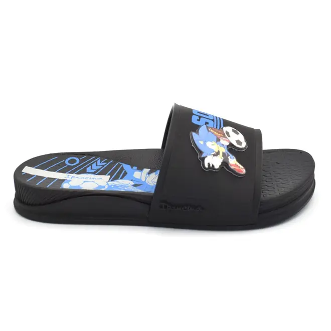 Chinelo Slide de Menino Ipanema Sonic Player no 25 ao 34 Preto 27534