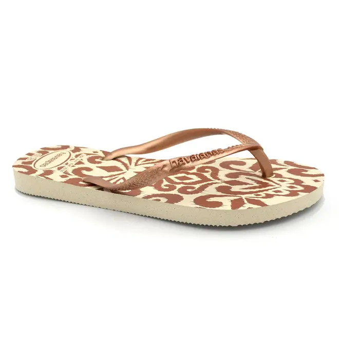 Chinelo Feminino Havaianas Slim Classy Essence Bege 4150465