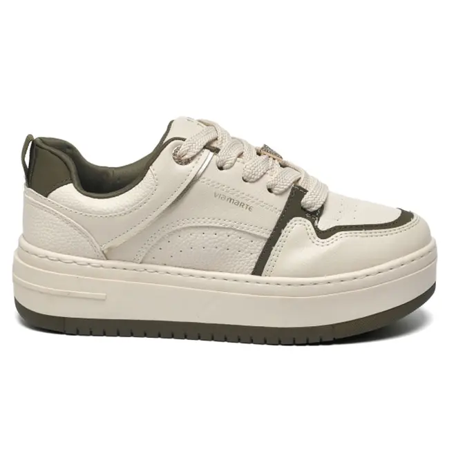 Tênis Casual Feminino Via Marte Creme 306-004-18