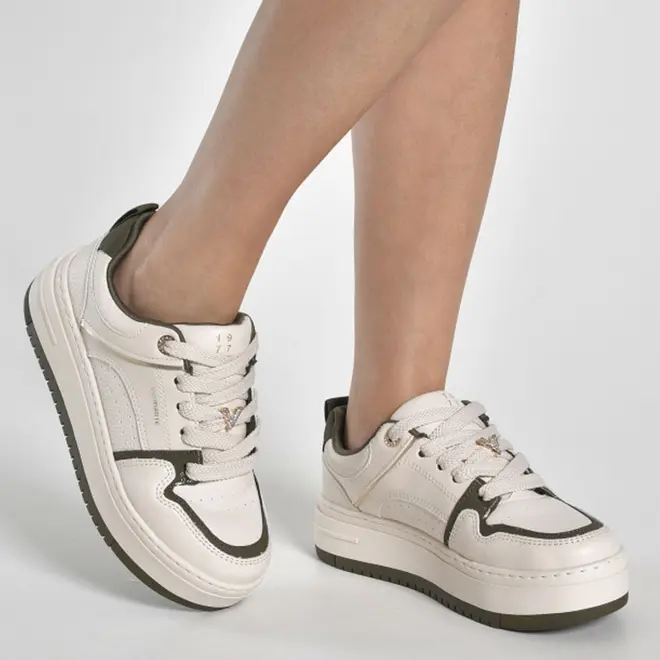 Tênis Casual Feminino Via Marte Creme 306-004-18