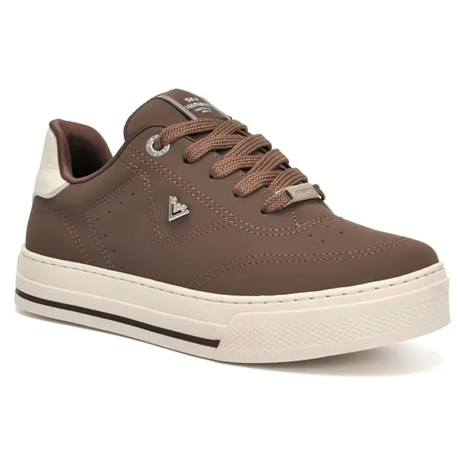 Tênis Casual Feminino Via Marte Marrom 027-049-11