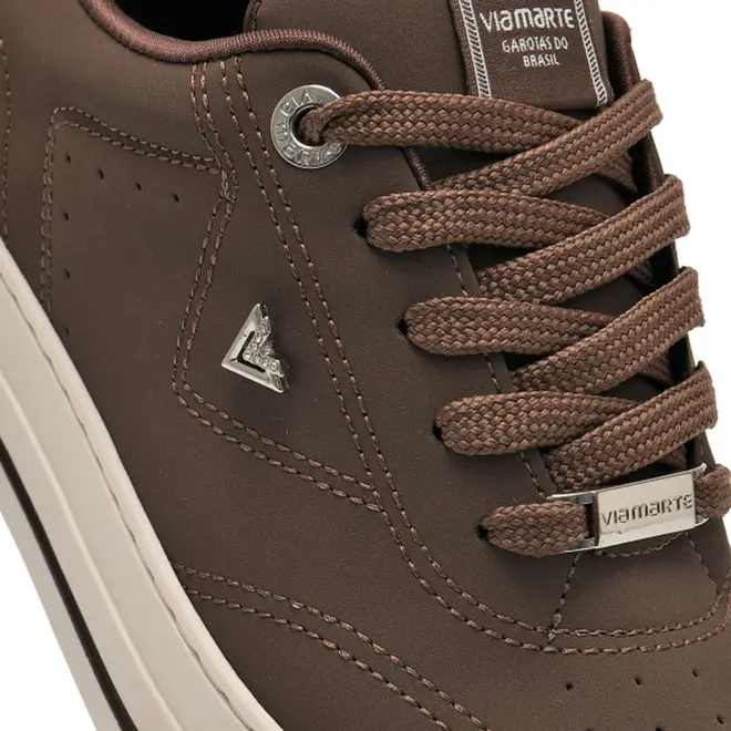 Tênis Casual Feminino Via Marte Marrom 027-049-11