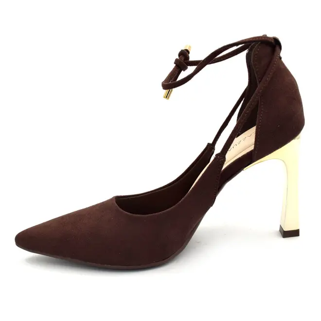 Scarpin de Salto Feminino Cazzualen Marrom T9442-224