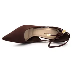 Scarpin de Salto Feminino Cazzualen Marrom T9442-224