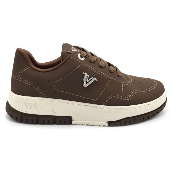 Tênis Casual Feminino Via Marte Marrom 219-011-12