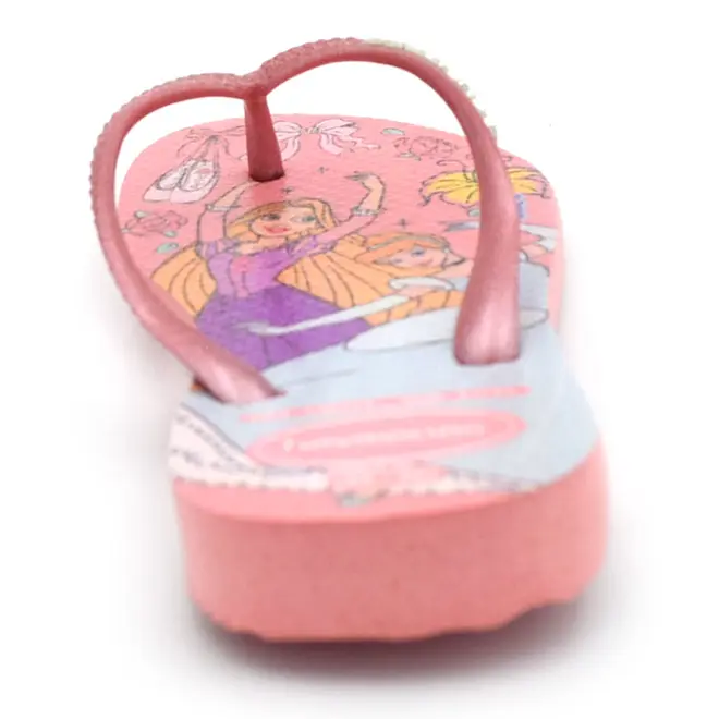 Chinelo Havaianas Kids Slim Princesas Rosa 4123328